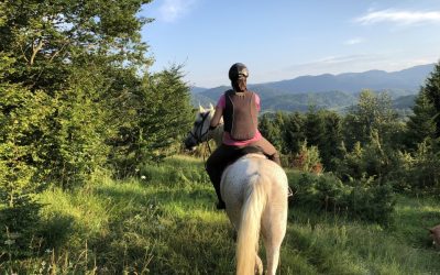 Monter à cheval en toute sécurité avec un gilet de protection dorsale!