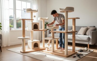 Guide pratique : Les outils nécessaires pour fabriquer un arbre à chat géant chez soi
